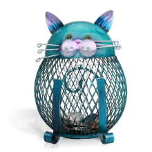 Cute Ceramic Cat Piggy Bank Coin Money Box for Kids and Adults Home Decor Savings Jar