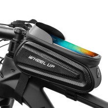 Bolsa para tubo superior de bicicleta Donemore EVA impermeable para soporte de teléfono