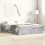 Berkfield Bed Frame without Mattress Concrete Grey 135x190 cm Double Double 1