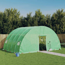 Berkfield Greenhouse with Steel Frame Green 24 m 6x4x2.85 m
