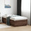 Berkfield Bed Frame without Mattress Brown Oak 75x190 cm Small Single 1