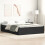Berkfield Bed Frame without Mattress Black 135x190 cm Double Double 1