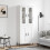 Berkfield Highboard White 69.5x34x180 cm Engineered Wood 1