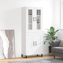 Berkfield Highboard White 69.5x34x180 cm Engineered Wood