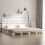 Berkfield Bed Frame without Mattress White Solid Wood Pine Small Double 1
