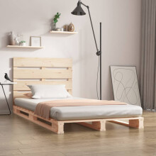 Berkfield Bed Frame without Mattress 90x190 cm Single Solid Wood Pine Single