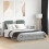 Berkfield Bed Frame without Mattress Concrete Grey 135x190 cm Double 1