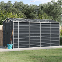Berkfield Garden Shed Anthracite 191x385x198 cm Galvanised Steel