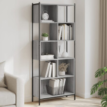 Berkfield Bookcase Grey Sonoma 72x28x172 cm Engineered Wood