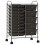 Berkfield XXL 15-Drawer Mobile Storage Trolley Black Plastic 1
