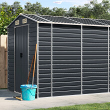 Berkfield Garden Shed Anthracite 191x980x198 cm Galvanised Steel