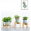 Support à fleurs en bambou, base simple sur pied, 1 pièce 1