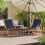 Berkfield Folding Beach Chairs 2 pcs Blue Fabric 1