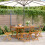 Berkfield Folding Garden Chairs 6 pcs Grey Solid Wood Acacia 1