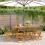 Berkfield Folding Garden Chairs 8 pcs Grey Solid Wood Acacia 1