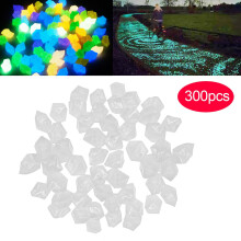 300 db-os kerti dekoráció, sötétben világító kavicsok