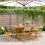 Berkfield Folding Garden Chairs 6 pcs Beige Solid Wood Acacia 1