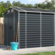 Berkfield Garden Shed Anthracite 191x725x198 cm Galvanised Steel