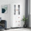 Berkfield Highboard White 69.5x34x180 cm Engineered Wood 1