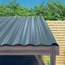 Berkfield Roof Panels 12 pcs Galvanised Steel Grey 60x36 cm