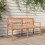 Berkfield Batavia Bench 150 cm Solid Wood Teak 1
