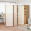 Berkfield 3-Panel Room Divider Cream White 210x180 cm 1
