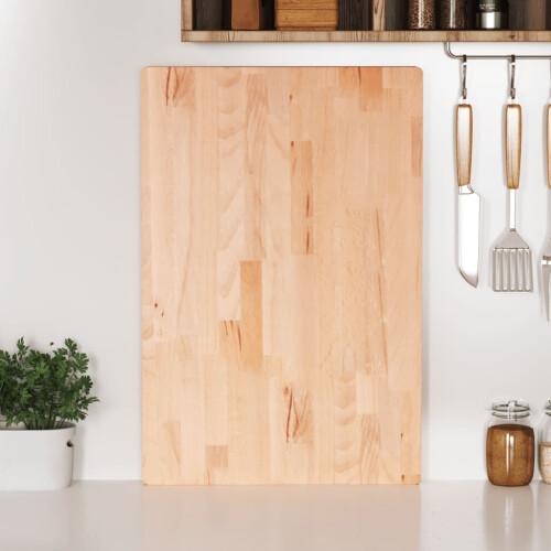 Berkfield Chopping Board 60x40x4 cm Solid Wood Beech