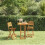 Berkfield Bistro Table 75x75x110 cm Solid Wood Acacia 1