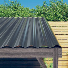 Berkfield Roof Panels 36 pcs Galvanised Steel Anthracite 80x36 cm