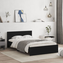 Berkfield Bed Frame without Mattress Black 120x190 cm Small Double