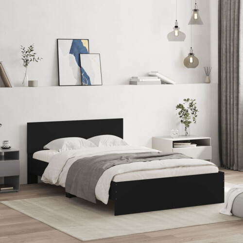 Berkfield Bed Frame without Mattress Black 120x190 cm Small Double
