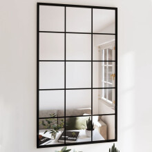 Berkfield Wall Mirrors 4 pcs Black 100x60 cm Metal