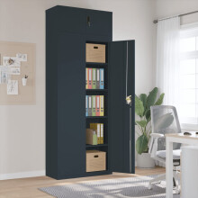 Berkfield File Cabinet Anthracite 90x40x240 cm Steel