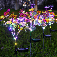 Avtoify2PC Solar Tuinlamp Tuinverlichting Decoratieve Tuinlamp Balkonlamp Buiten Tuindecoratie Meerkleurig