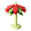 Creative Coconut Tree Heat Resistant Placemat Nonslip-Red 1