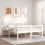 Berkfield Senior Bed without Mattress White 140x200 cm Solid Wood 1