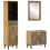 Berkfield 3 Piece Bathroom Furniture Set Solid Wood Mango 1