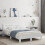 Berkfield Bed Frame with LED without Mattress White 135x190 cm Double 1