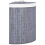 Berkfield Bamboo Corner Laundry Basket Grey 60 L 1