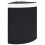 Berkfield Bamboo Corner Laundry Basket Black 60 L 1