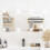 Berkfield Wall Mirror with LED Lights 40x80 cm Glass Rectangle 1