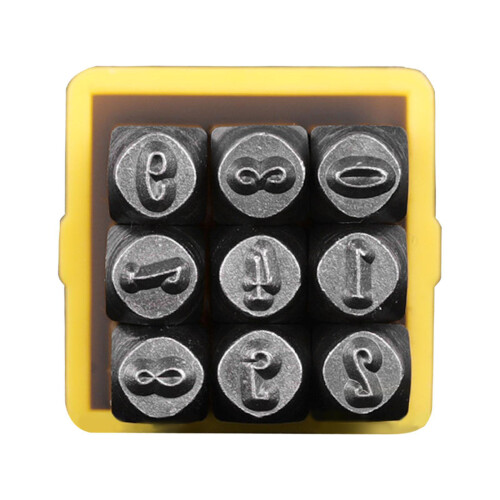 Metal Letter Punches Embossing Tool 3mm Leather Number-Style C