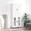 Berkfield Highboard White 69.5x34x180 cm Engineered Wood 1