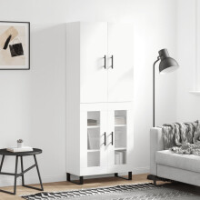 Berkfield Highboard White 69.5x34x180 cm Engineered Wood
