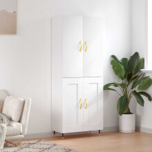 Berkfield Highboard White 69.5x34x180 cm Engineered Wood