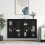 Berkfield Wall Mounted Cabinets 2 pcs Black Engineered Wood 1