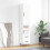 Berkfield Highboard White 34.5x34x180 cm Engineered Wood 1