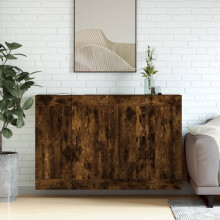 Berkfield Wall Mounted Cabinets 2 pcs Smoked Oak Engineered Wood