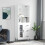 Berkfield Highboard White 69.5x34x180 cm Engineered Wood 1