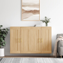 Berkfield Wall Mounted Cabinets 2 pcs Sonoma Oak Engineered Wood